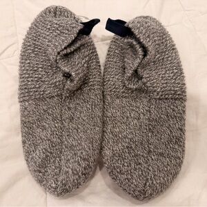 Bombas Gripper Slipper Socks Heather Gray Knit House Slippers Non-Slip Cozy